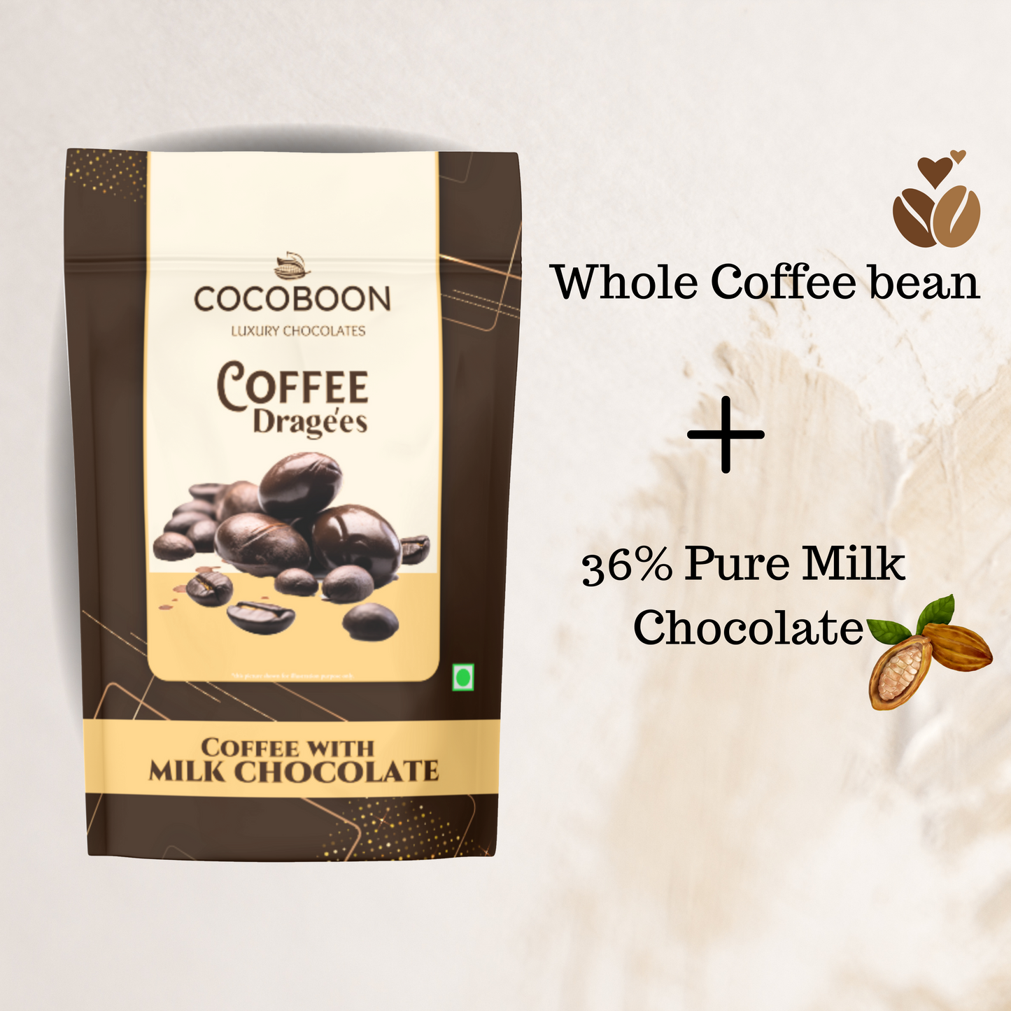 Coffee Bean With Milk Chocolate (160g)