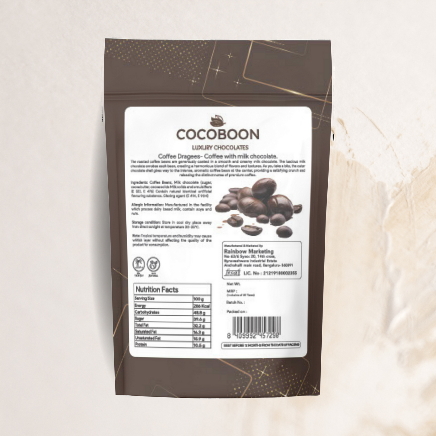 Coffee Bean With Milk Chocolate (160g)