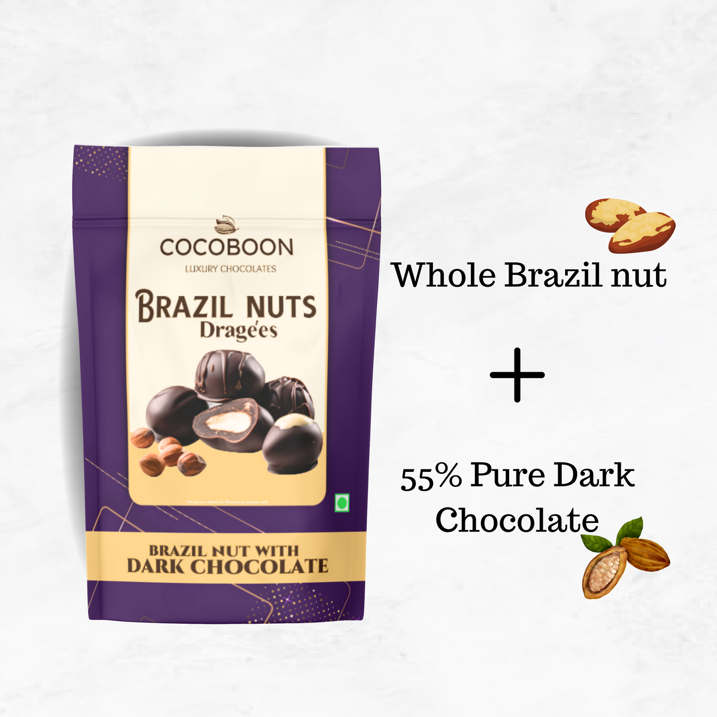 Brazilian Nut With Dark Chocolate (120g)