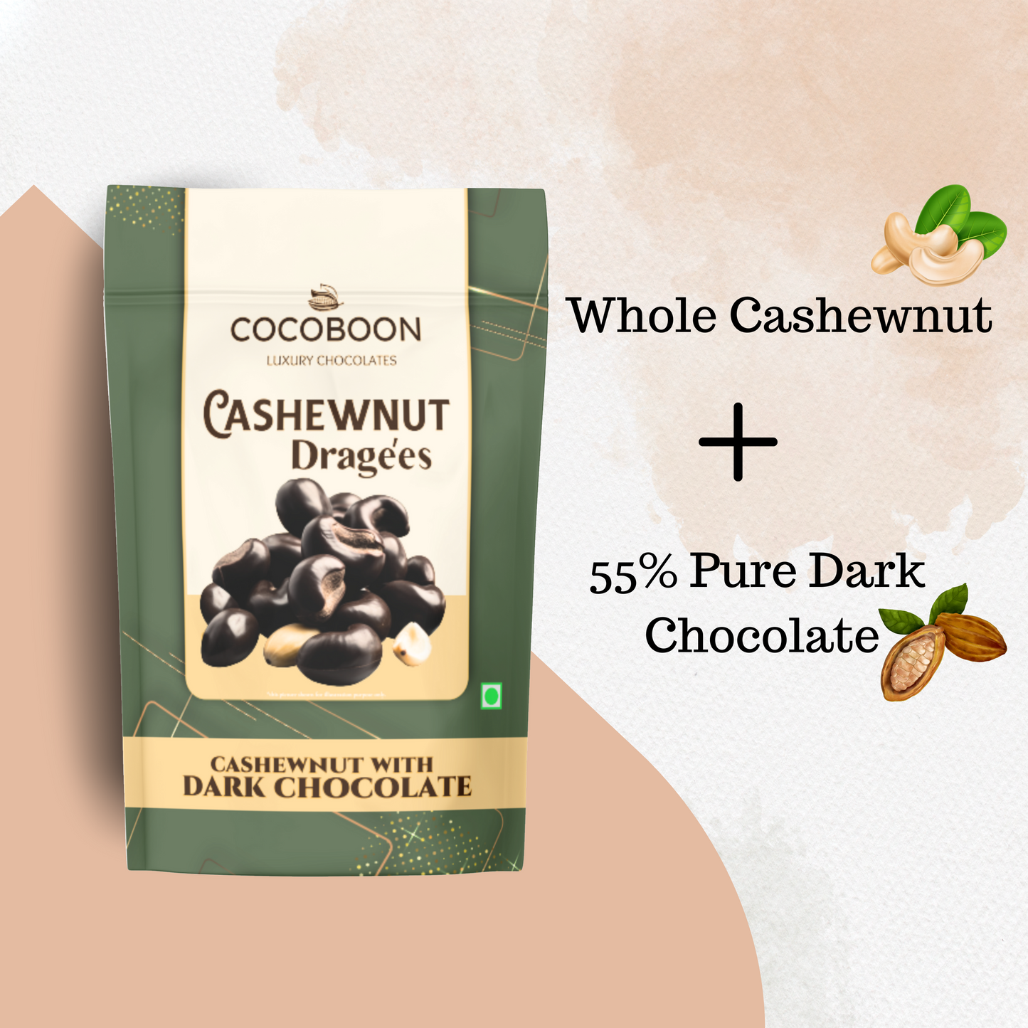 Cashewnut With Dark Chocolate (160g)