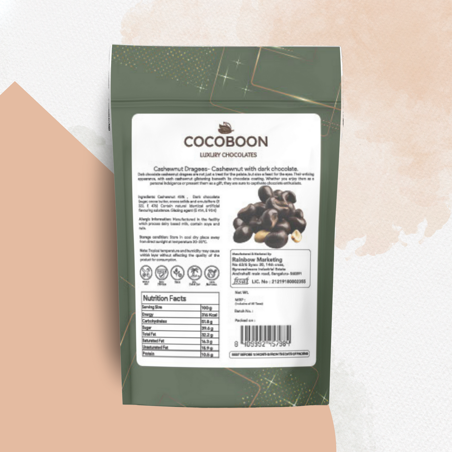 Cashewnut With Dark Chocolate (160g)